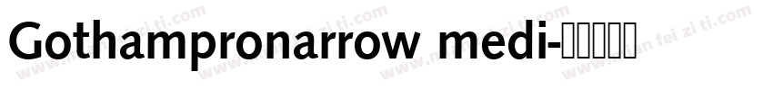 Gothampronarrow medi字体转换